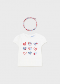 MAGLIA T SHIRT FASCIA NEONATA MAYORAL 1007 COTONE 48 BI