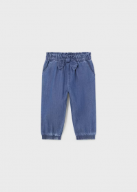 PANTALONE JEANS NEONATA MAYORAL 01545 1545 COTONE 26 BLU ORIGINALE PE 2024