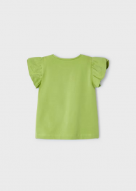 MAGLIA T SHIRT MAGLIE BIMBA MAYORAL 03091 3091 COTONE 59 VERDE ORIGINALE PE 2024