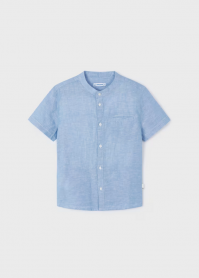 CAMICIA CAMICIE BIMBO MAYORAL 03113 3113 COTONE 55 BLU 