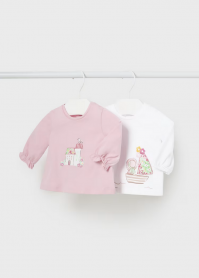 SET 2 MAGLIE MAGLIA NEONATA MAYORAL 01001 1001 COTONE 1
