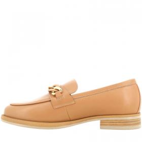 SCARPE MOCASSINO DONNA NERO GIARDINI E409620D PELLE 423 BEIGE ORIGINALE PE 2024