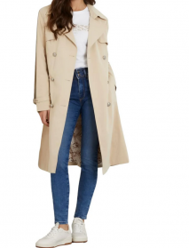 GIUBBINO CAPPOTTO TRENCH DONNA GUESS W4RL00WF5Z2 G1L7 B