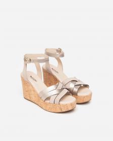 SCARPE SANDALI SANDALO DONNA NERO GIARDINI E410610D PEL