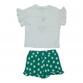 COMPLETO T SHIRT SHORT BIMBA YOURS BY373 COTONE 300 BIA