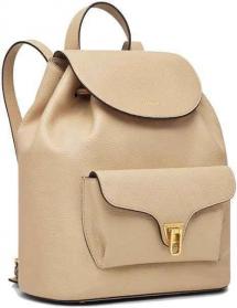 ZAINO ZAINI DONNA COCCINELLE BEAT E1 MF6 14 01 01 PELLE N24 BEIGE ORIGINALPE2024