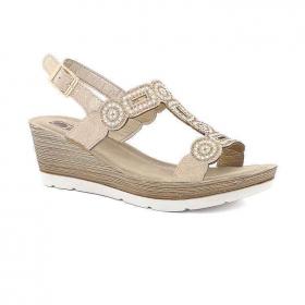 SCARPE SANDALO SANDALI DONNA INBLU EL000028 EL28 PLATINO ORIGINALE PE 2024