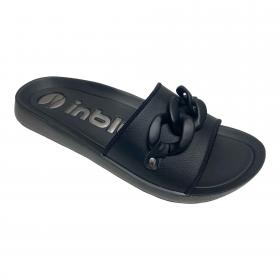SCARPE CIABATTE SANDALI DONNA INBLU AG000010 AG10 NERO 