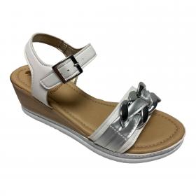 SCARPE SANDALO SANDALI DONNA INBLU FK000003 FK03 BIANCO