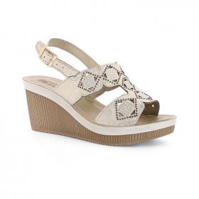 SCARPE SANDALI SANDALO DONNA INBLU AS000037 AS37 PLATIN