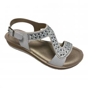 SCARPE SANDALI SANDALO DONNA INBLU BV000039 BV39 BIALY 