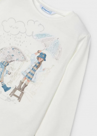 MAGLIA MAGLIE BAMBINA MAYORAL 4067 04067 79 BIANCO ORIG