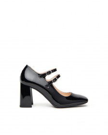 SCARPE DECOLTE TACCO DONNA NERO GIARDINI I410920D PELLE