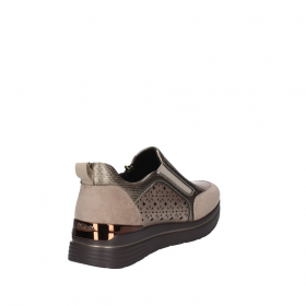 SCARPE SLIP ON DONNA INBLU IN000389 IN389 ECO PELLE BEI