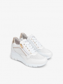 SCARPE SNEAKERS DONNA NERO GIARDINI E512944D PELLE 707 