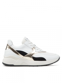 SCARPE SNEAKERS DONNA NERO GIARDINI E010610D PELLE 707 