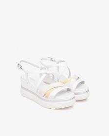 SCARPE SANDALI DONNA NERO GIARDINI E513511D PELLE 707 B