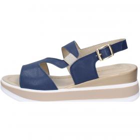 SCARPE SANDALI SANDALO DONNA VALLEVERDE 32110 PELLE BLU