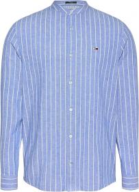 CAMICIA CAMICIE UOMO TOMMY JEANS DM0DM20893 COTONE BLU 