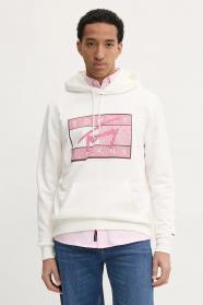 FELPA FELPE UOMO TOMMY JEANS DM0DM21100 COTONE BIANCO O