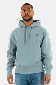 FELPA FELPE UOMO CALVIN KLEIN JEANS J30J326748 COTONE AZZURRO ORIGINALE PE 2025