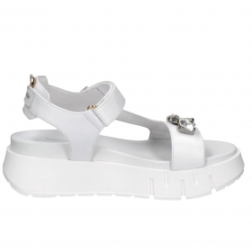 SCARPE SANDALO SANDALI DONNA NERO GIARDINI E410707D PEL