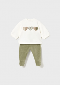 COMPLETO FELPA GHETTINA NEONATA MAYORAL 2555 02555 VERD