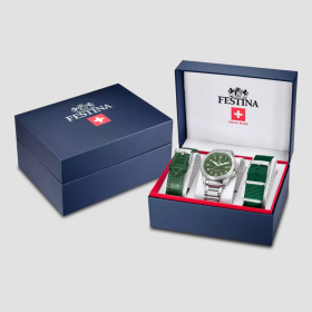 OROLOGIO QUARZO UOMO FESTINA F20081 3 41 VERDE PELLE SW