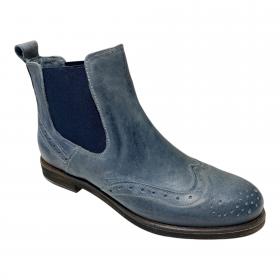 SCARPE STIVALETTI STIVALE DONNA NIU LU M 140 PELLE BLU 