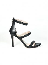 SCARPE SANDALO SANDALI DONNA ALBANO 2063 NERO PELLE ORI